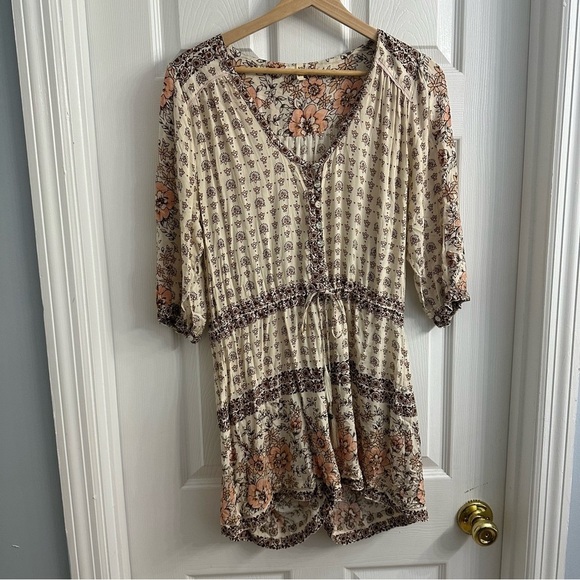 Spell Romper Boho Floral Tassels Festival Summer Dainty Vacation Size Medium - Picture 3 of 7